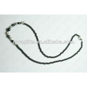 Collier à perles rondes à l&#39;hématite magnétique